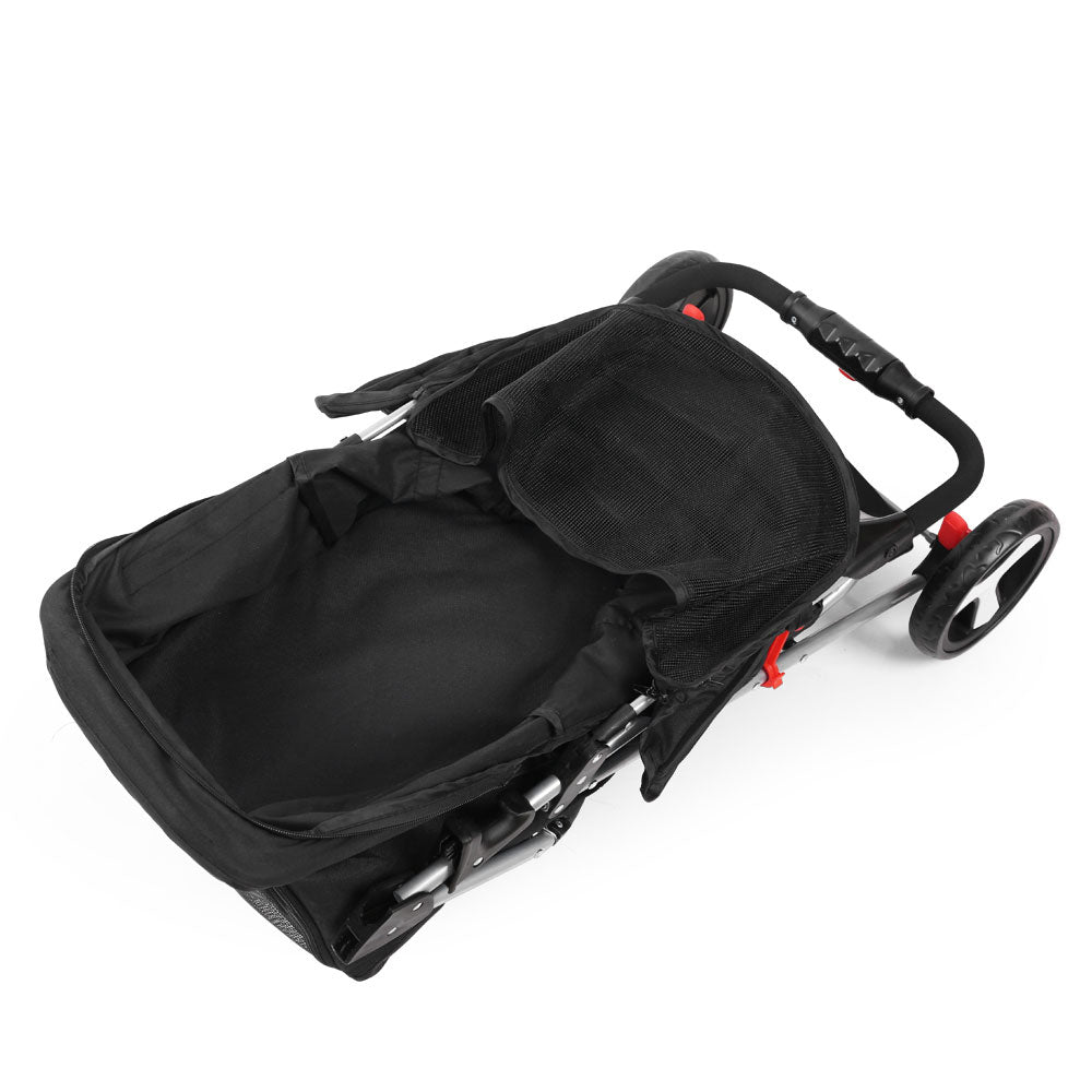 i.Pet Pet Stroller Dog Cat Carrier Pram Large Travel Pushchair Foldable 3 Wheels- Free Shipping