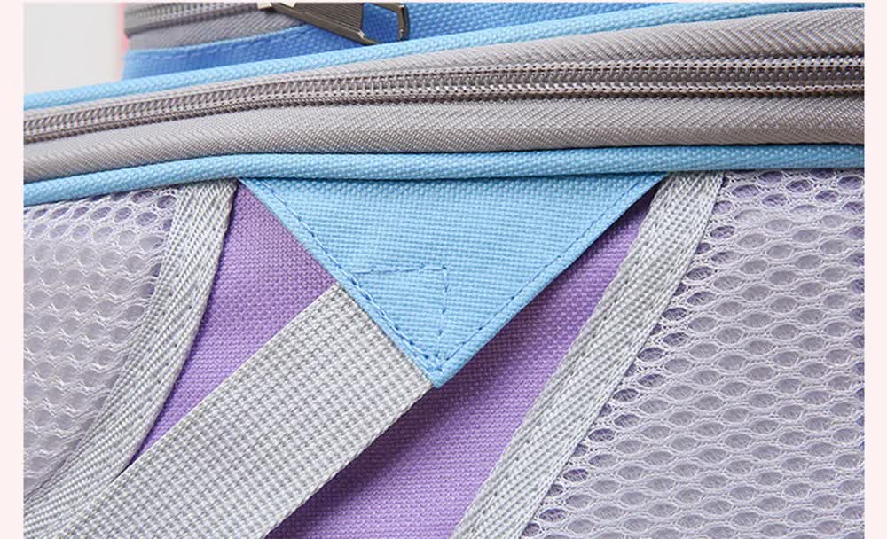 Blue And Purple Portable Pet Carrier Backpack - Spacious, Breathable, and Travel-Friendly for Cats and Small Dogs- Free Shipping