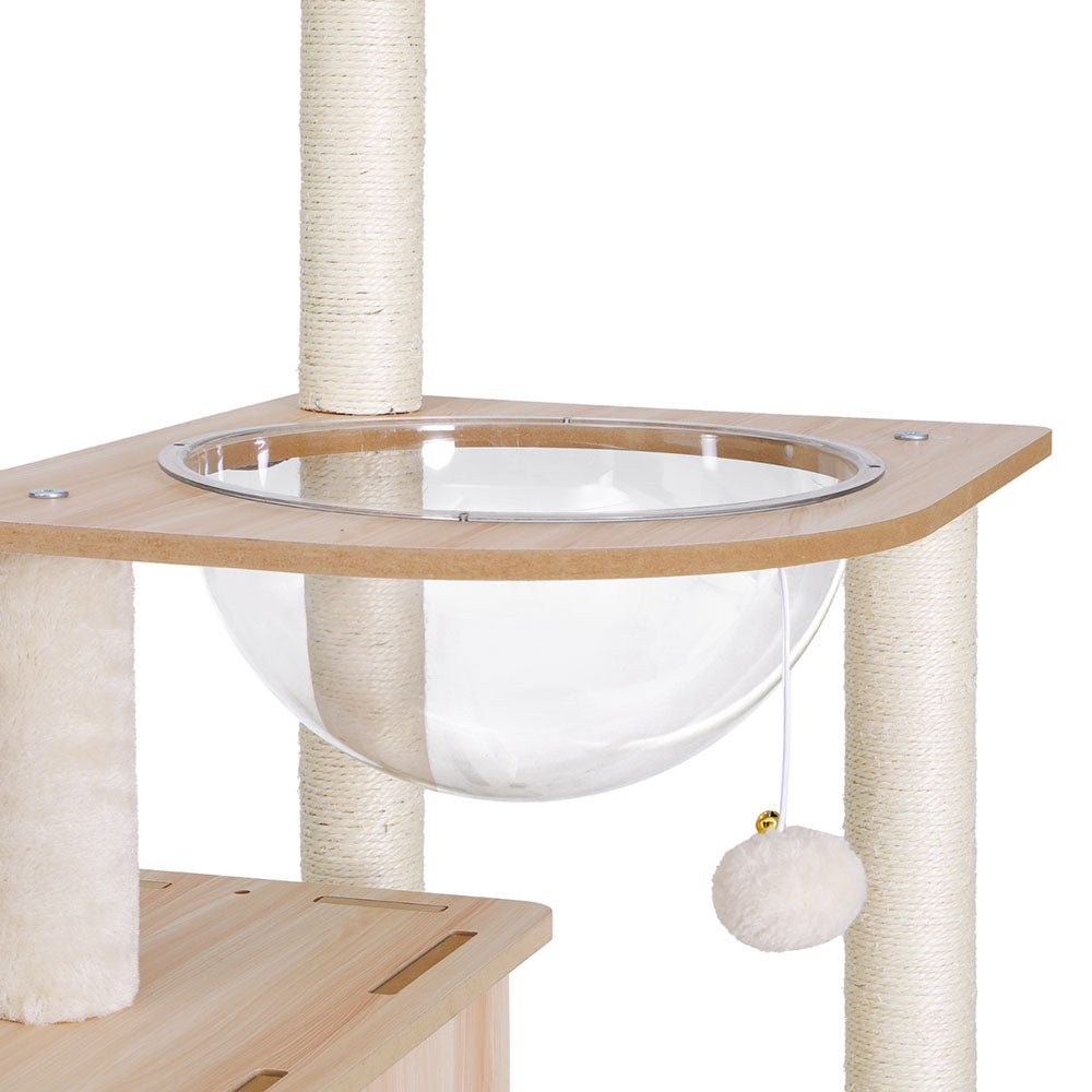 i.Pet Cat Tree Tower Scratching Post Scratcher 142cm Wood Bed Condo House- Free Shipping