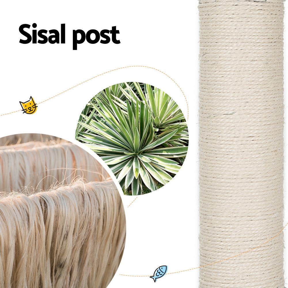 i.Pet Cat Tree Tower Scratching Post Scratcher 142cm Wood Bed Condo House- Free Shipping