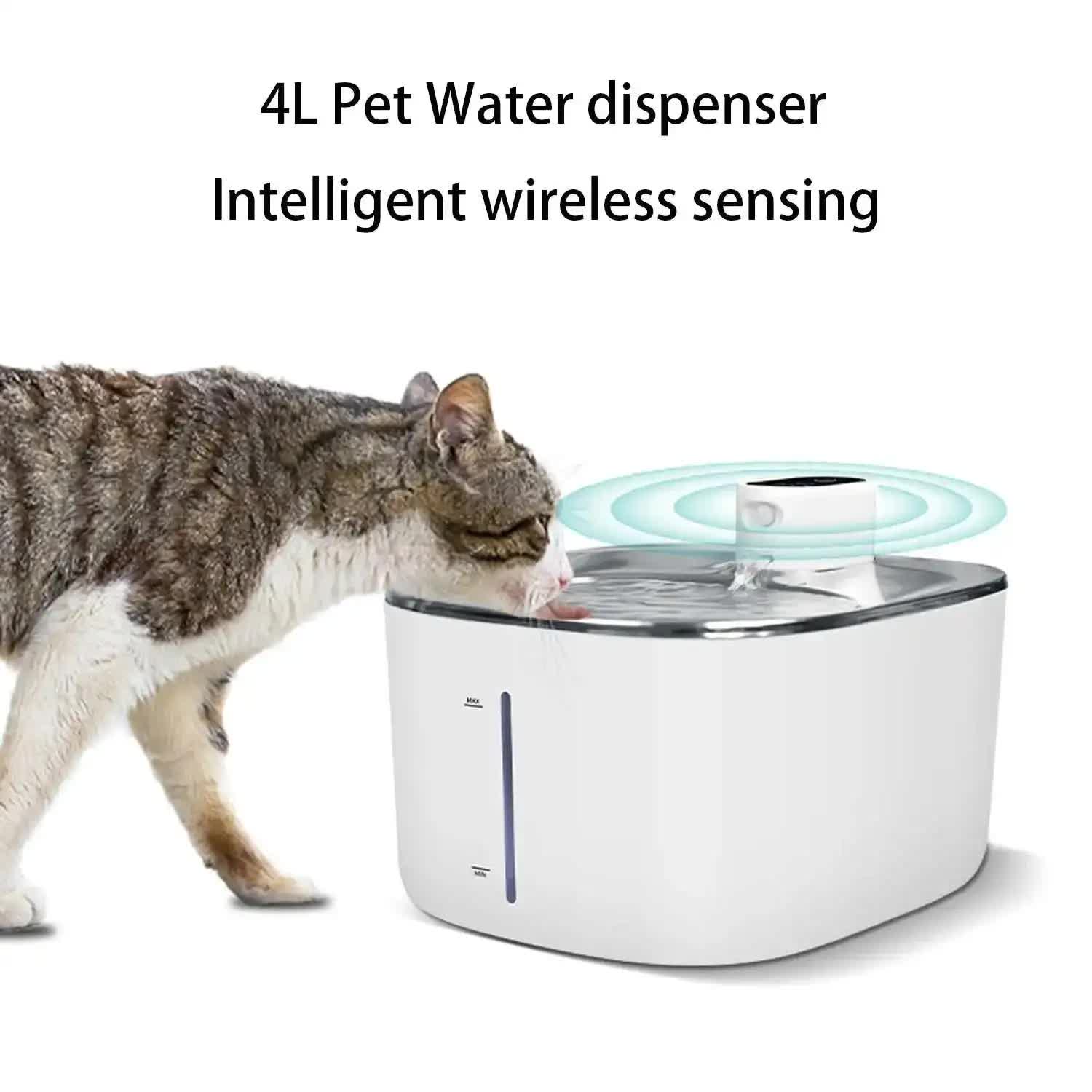Smart Pet Water Dispenser with Motion Sensor and 4L Capacity- Free Shipping